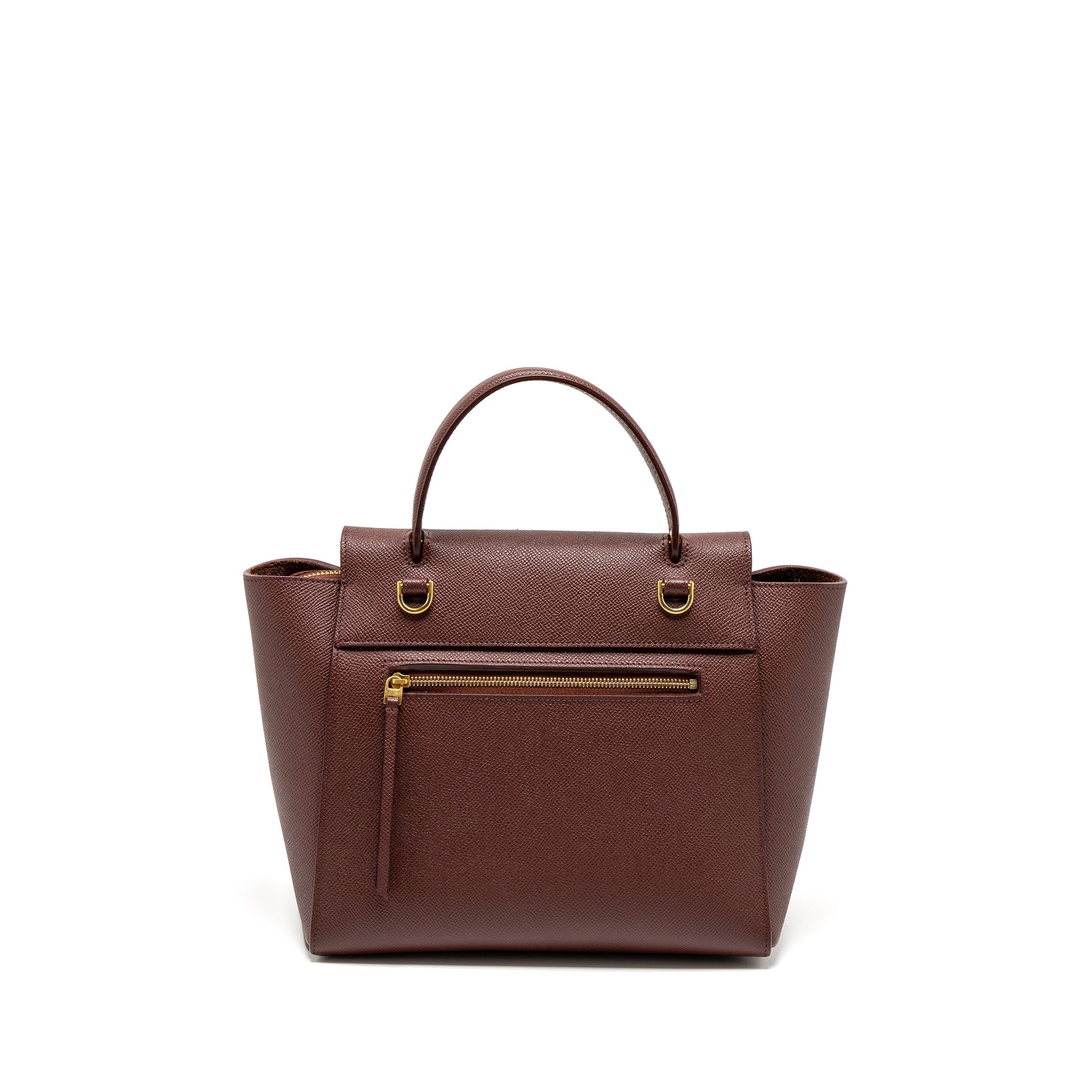 CELINE MICRO BELT BAG GRAINED CALFSKIN BURGUNDY GHW