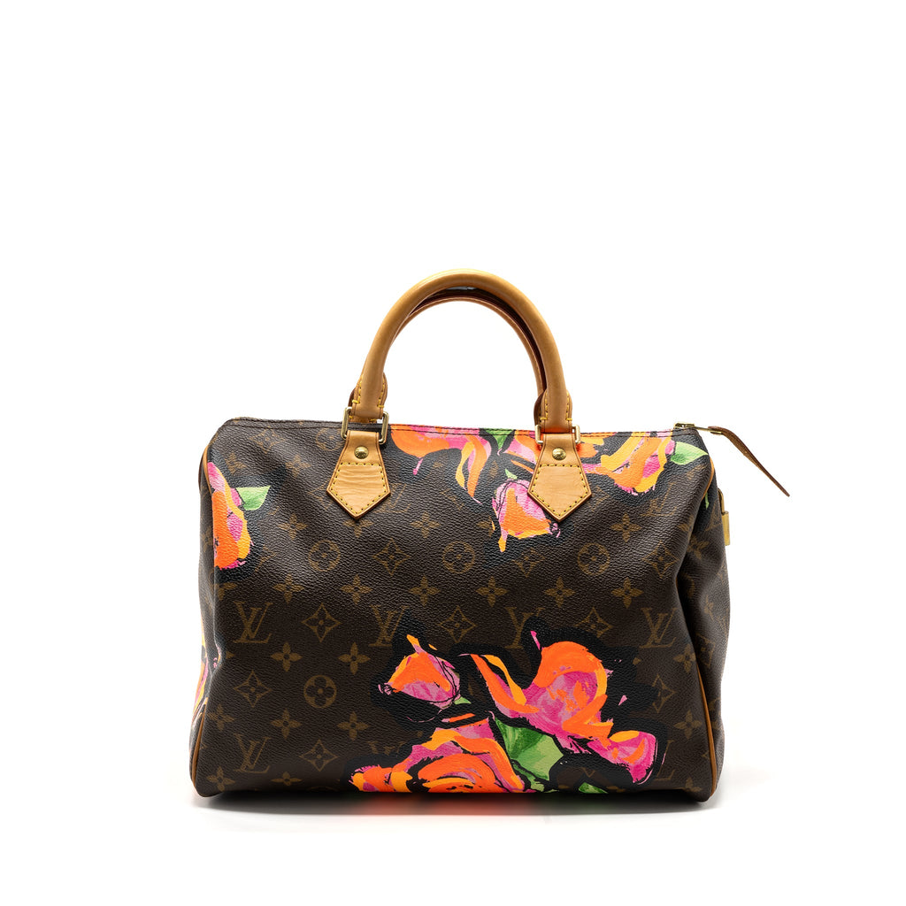LOUIS VUITTON SPEEDY 30 LIMITED FLOWER PRINT MONOGRAM CANVAS GHW