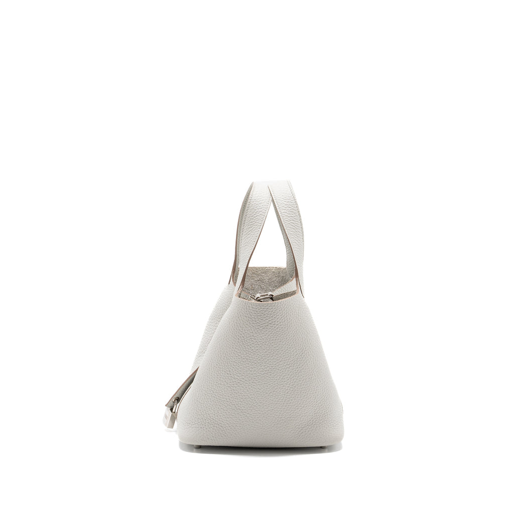 HERMES PICOTIN 18 LOCK BAG CLEMENCE GRIS PERLE SHW