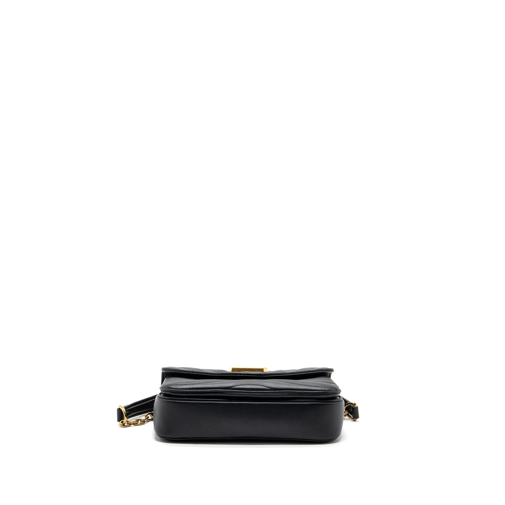 LOUIS VUITTON NEW WAVE PM CHAIN BAG CALFSKIN BLACK GHW (NEW VERSION)