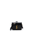 SAINT LAURENT SMALL SOLFERINO SATCHEL CROSSBODY BAG BOX CALFSKIN BLACK GHW