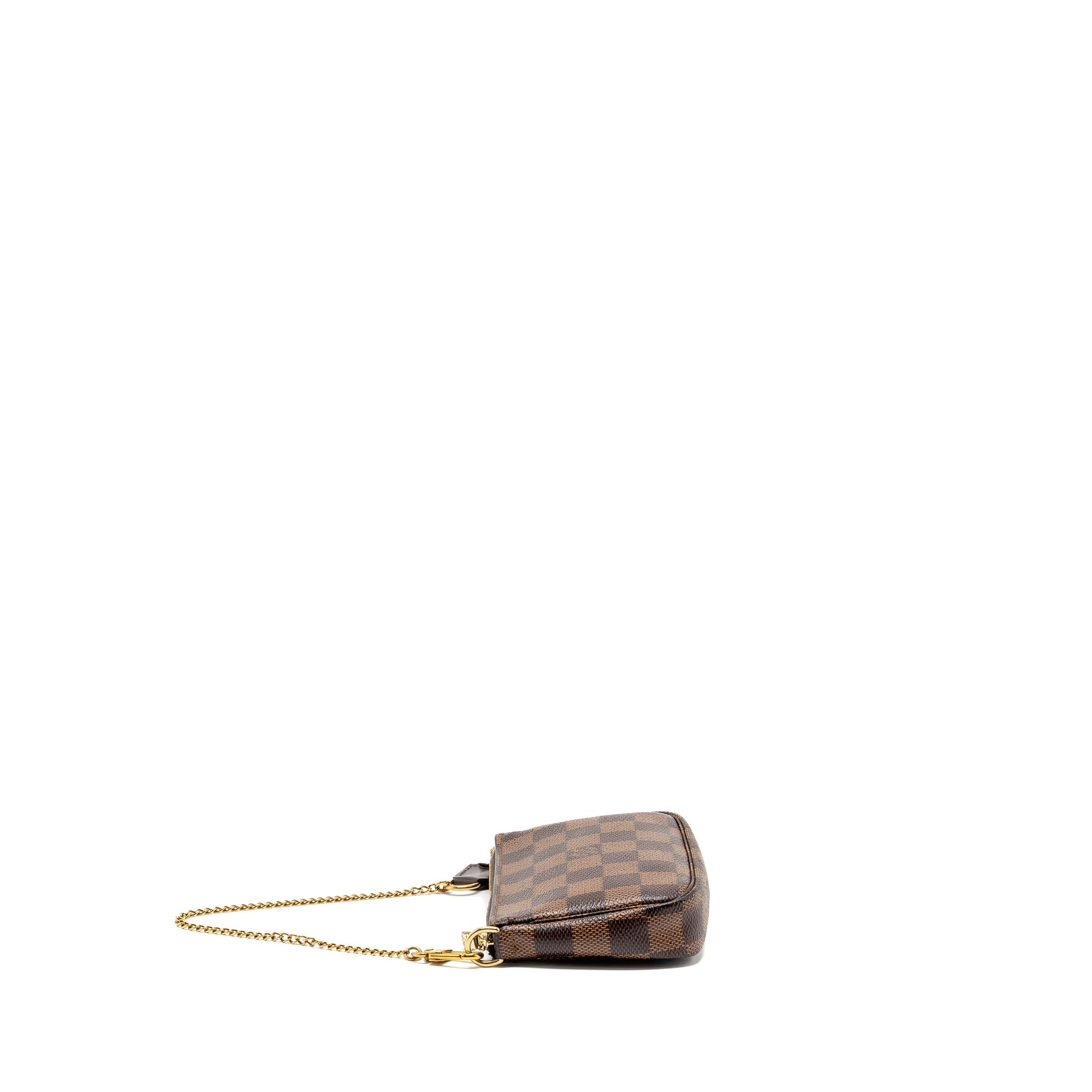 LOUIS VUITTON MINI POCHETTE ACCESSORIES DAMIER EBENE GHW
