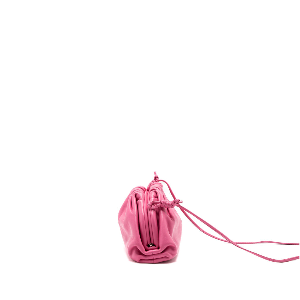 BOTTEGA VENETA MINI POUCH CALFSKIN PINK SHW
