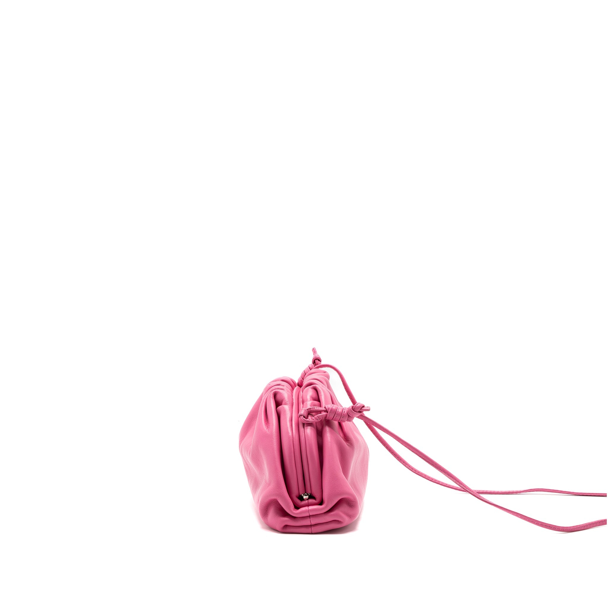 BOTTEGA VENETA MINI POUCH CALFSKIN PINK SHW