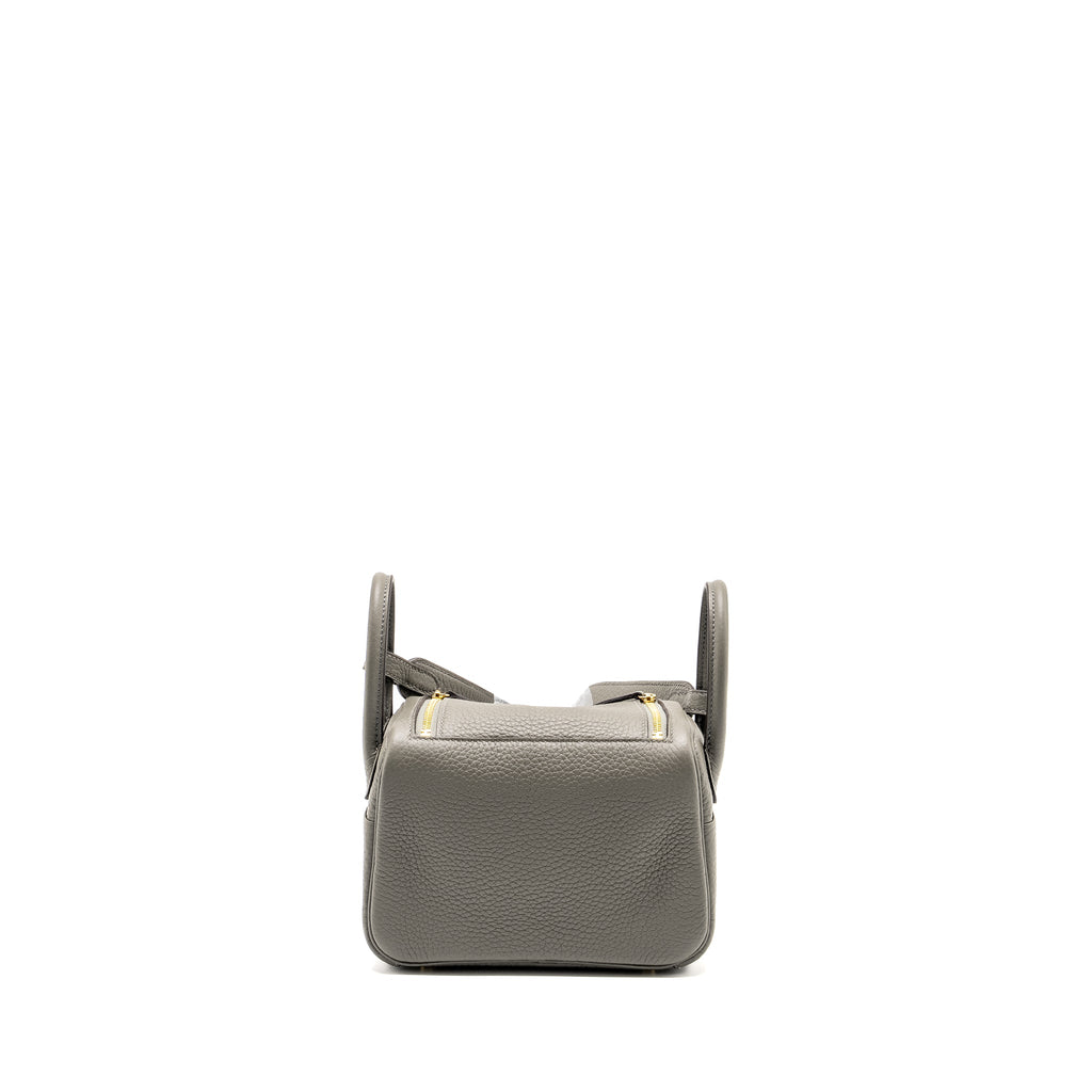 HERMES MINI LINDY CLEMENCE GRIS MEYER GHW