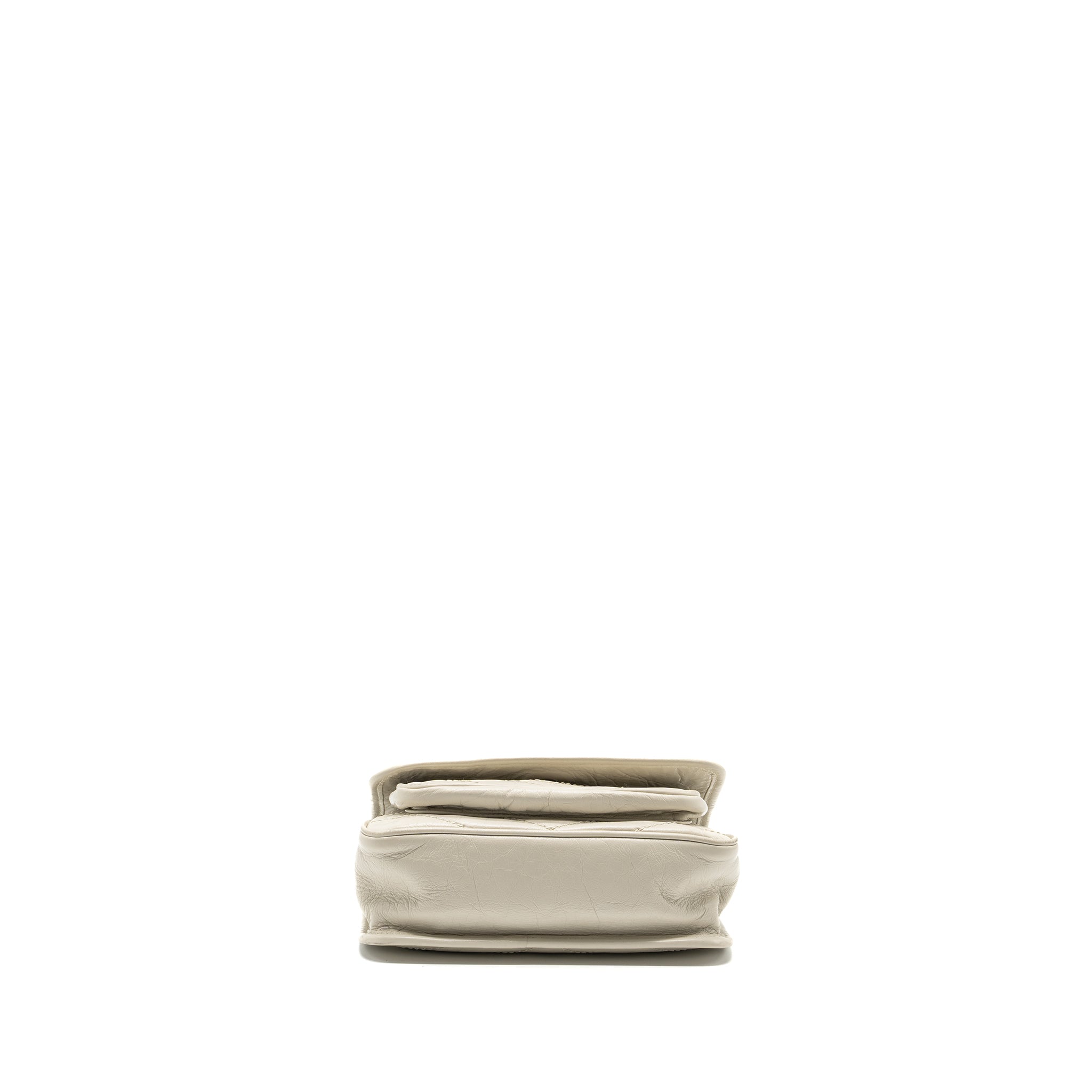 SAINT LAURENT/YSL NIKI BABY FLAP BAG CALFSKIN WHITE SHW