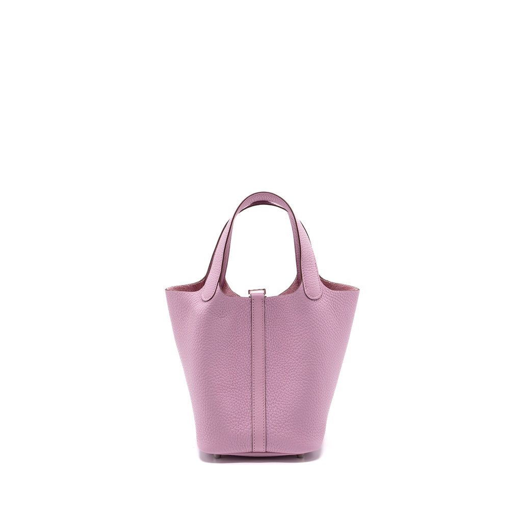 HERMES PICOTIN 18 LOCK BAG CLEMENCE X9 MAUVE SYLVESTRE SHW