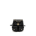 CHANEL TRIPLE PACK DUMA BACKPACK CAVIAR BLACK LGHW (MICROCHIP)