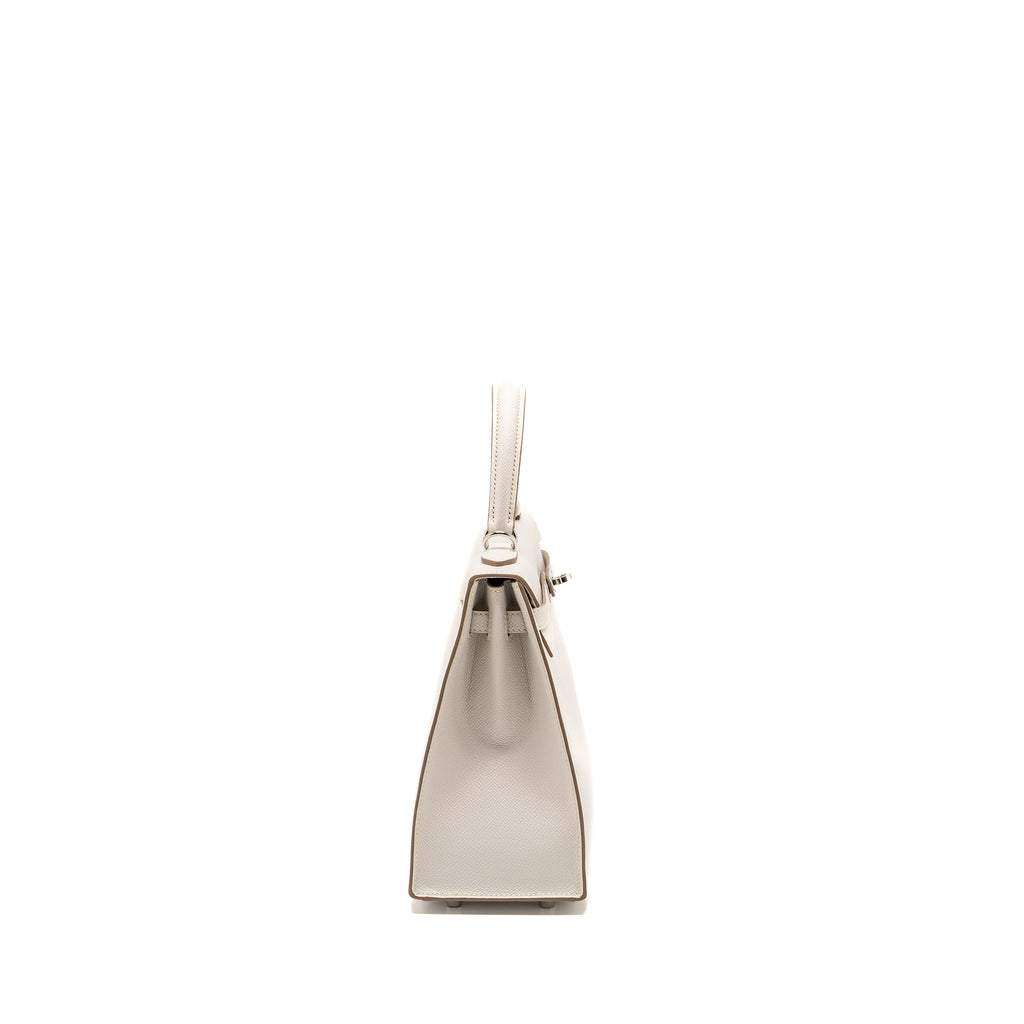 HERMES KELLY 25 EPSOM GRIS PALE SHW