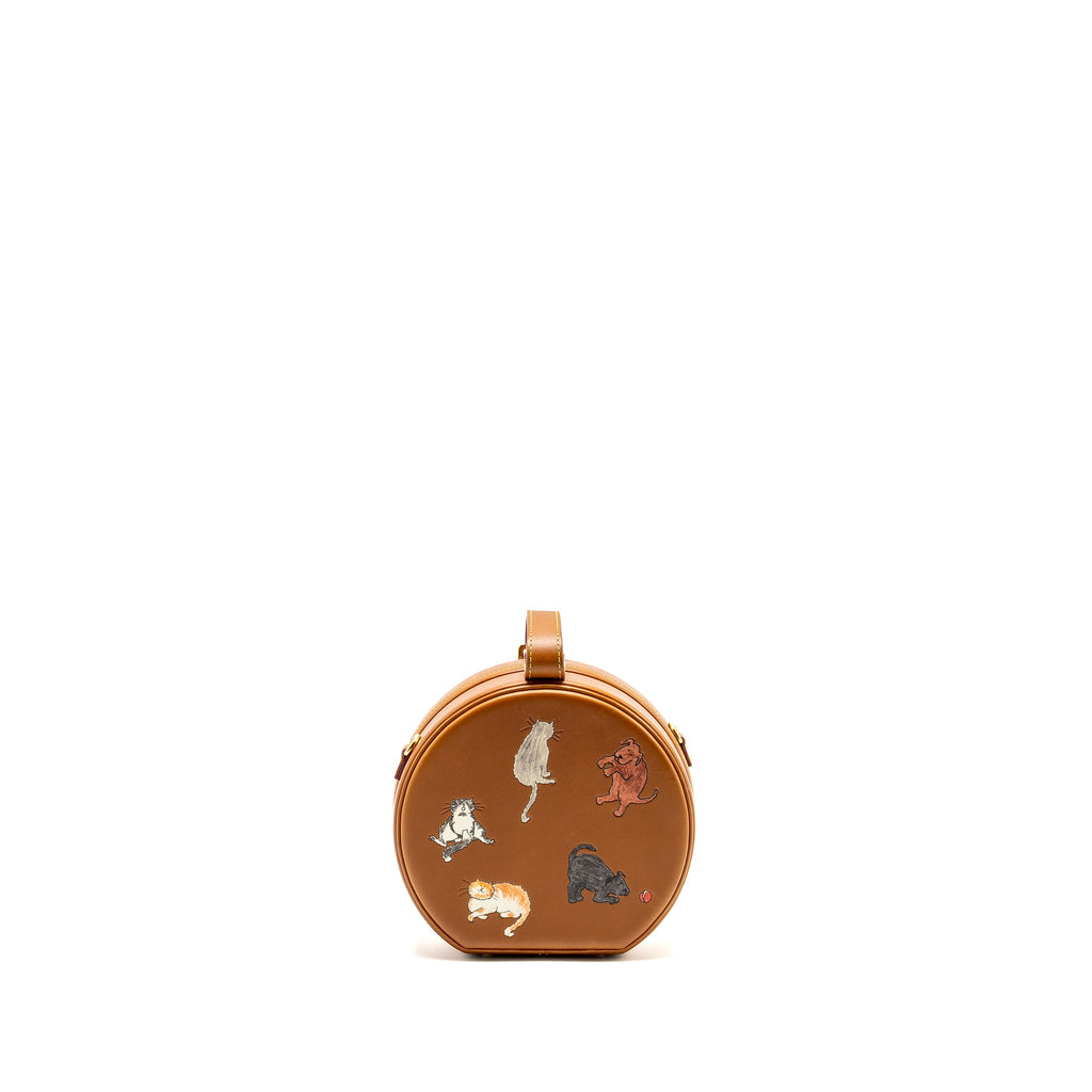 LOUIS VUITTON BOITE CHAPEAU BAG LIMITED EDITION GRACE CODDINGTON CATOGRAM PETIT CALFSKIN BROWN GHW