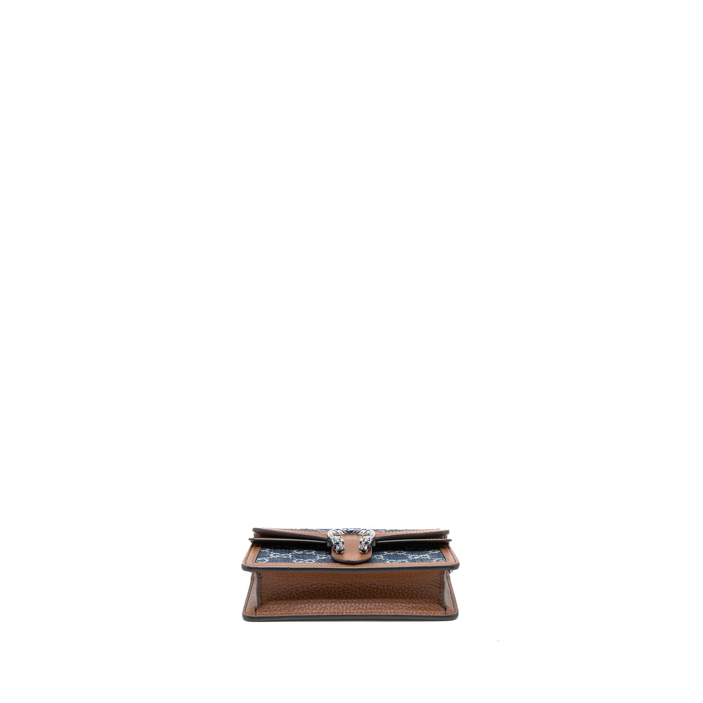 GUCCI SUPER MINI DIONYSUS GG SUPREME DENIM/CALFSKIN SHW