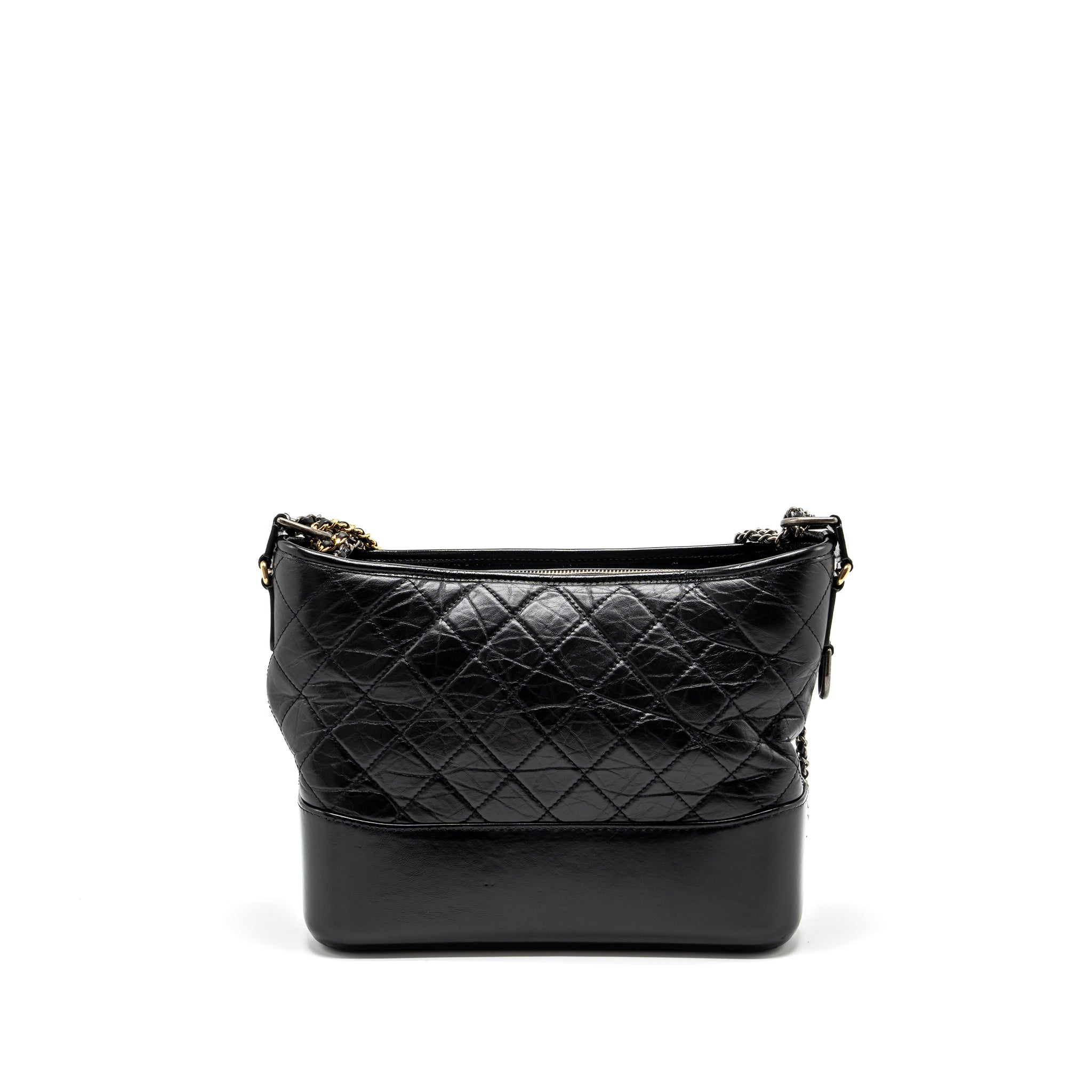 CHANEL LARGE GABRIELLE HOBO BAG CALFSKIN BLACK MULTICOLOR HARDWARE