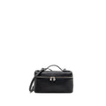 LORO PIANA EXTRA POCKET L19 GRAINED CALFSKIN BLACK SHW