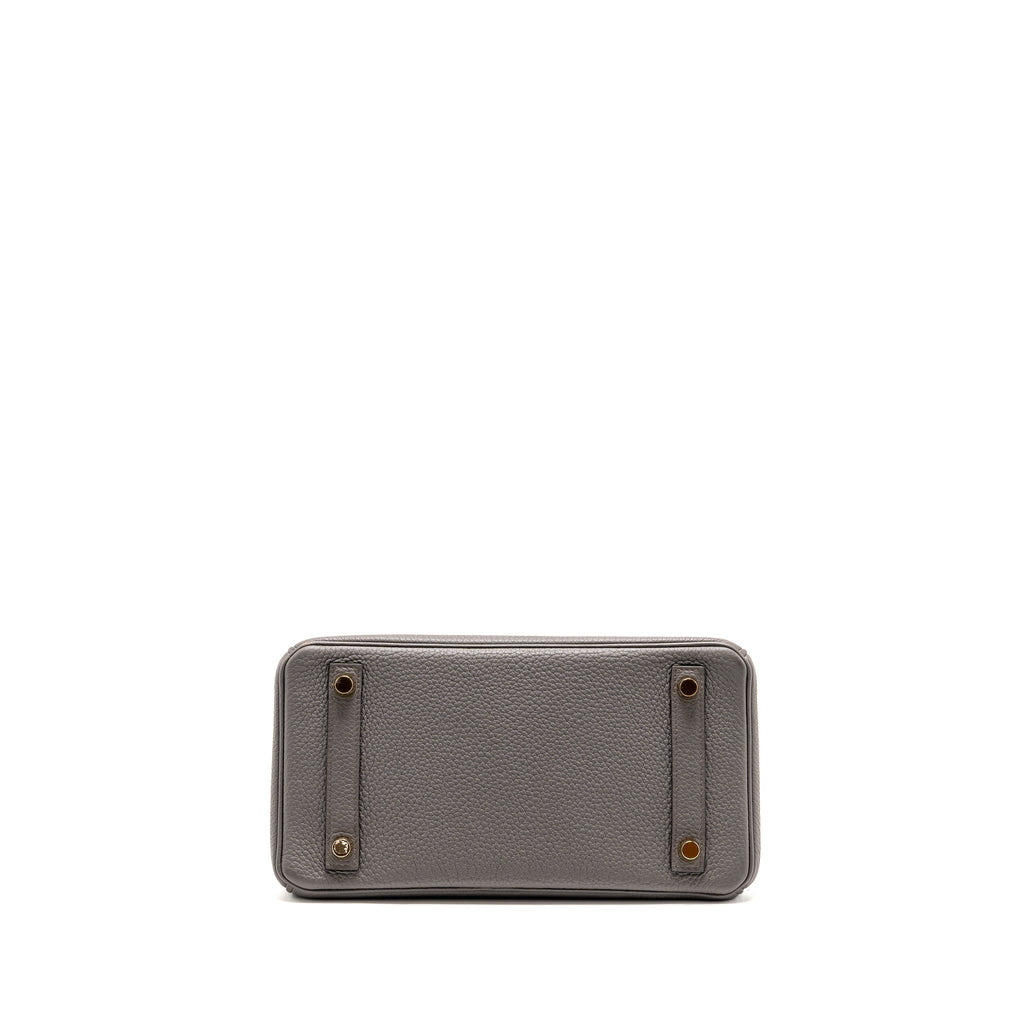 HERMES BIRKIN 25 TOGO GRIS ETAIN GHW