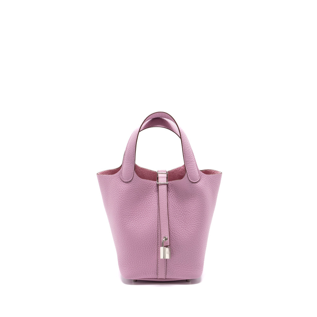 HERMES PICOTIN 18 LOCK BAG CLEMENCE X9 MAUVE SYLVESTRE SHW