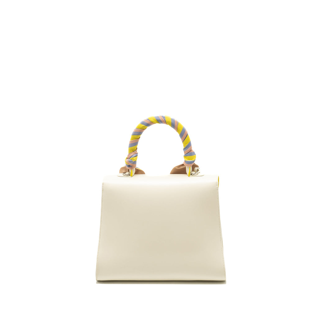 DELVAUX BRILLIANT MM MAGIC BOX CALFSKIN WHITE/MULTICOLOUR SHW
