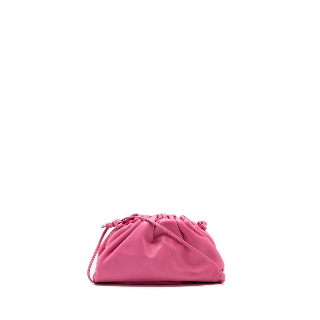 BOTTEGA VENETA MINI POUCH CALFSKIN PINK SHW