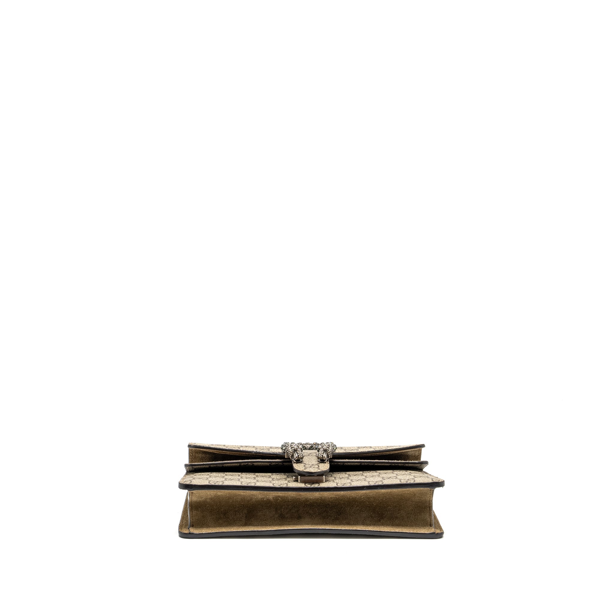 GUCCI DIONYSUS SHOULDER BAG GG SUPREME CANVAS/SUEDE BEIGE SHW