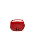 CHANEL MEDIUM COCO CURVE FLAP BAG CALFSKIN RED GHW