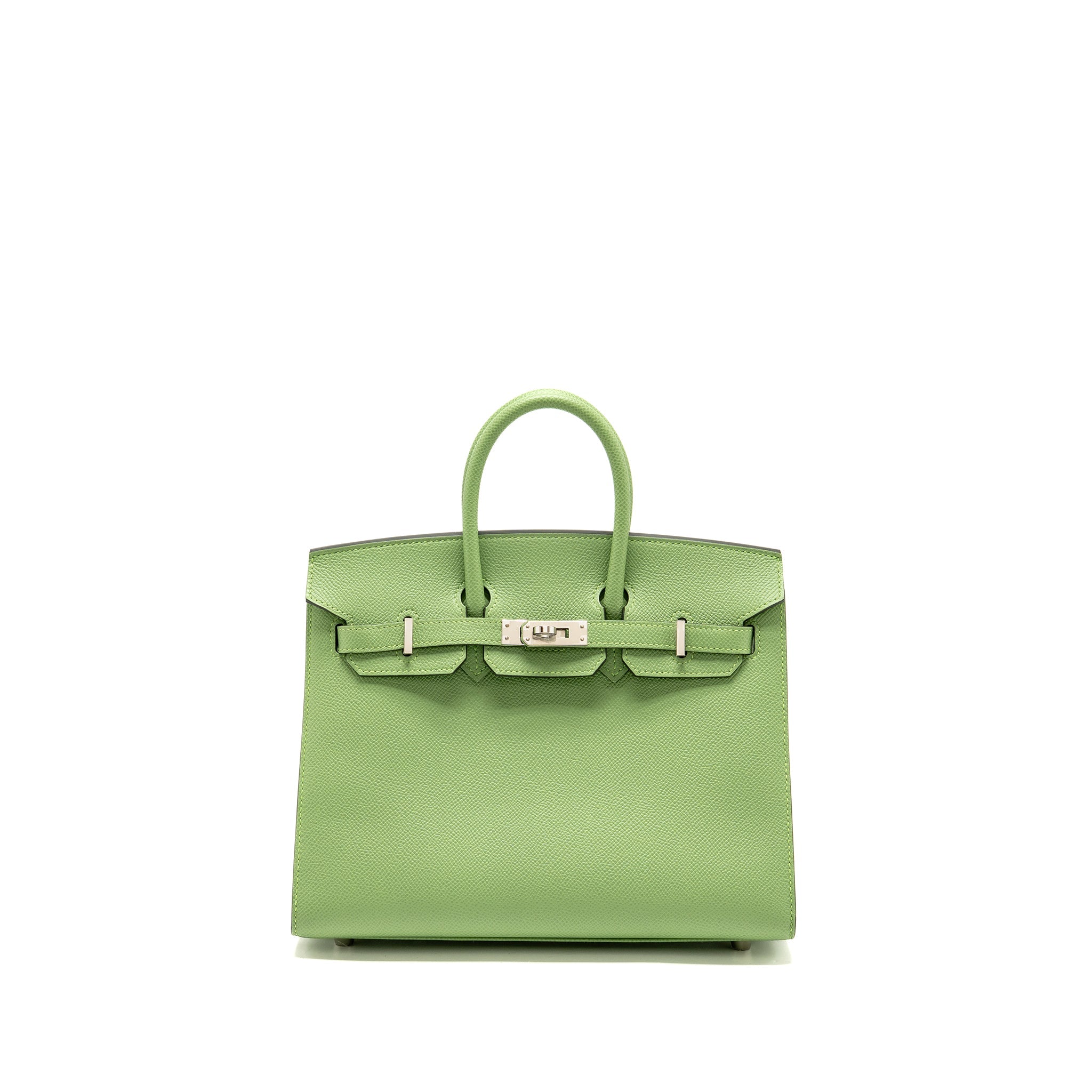 HERMES BIRKIN 25 EPSOM VERT CRIQUET SHW