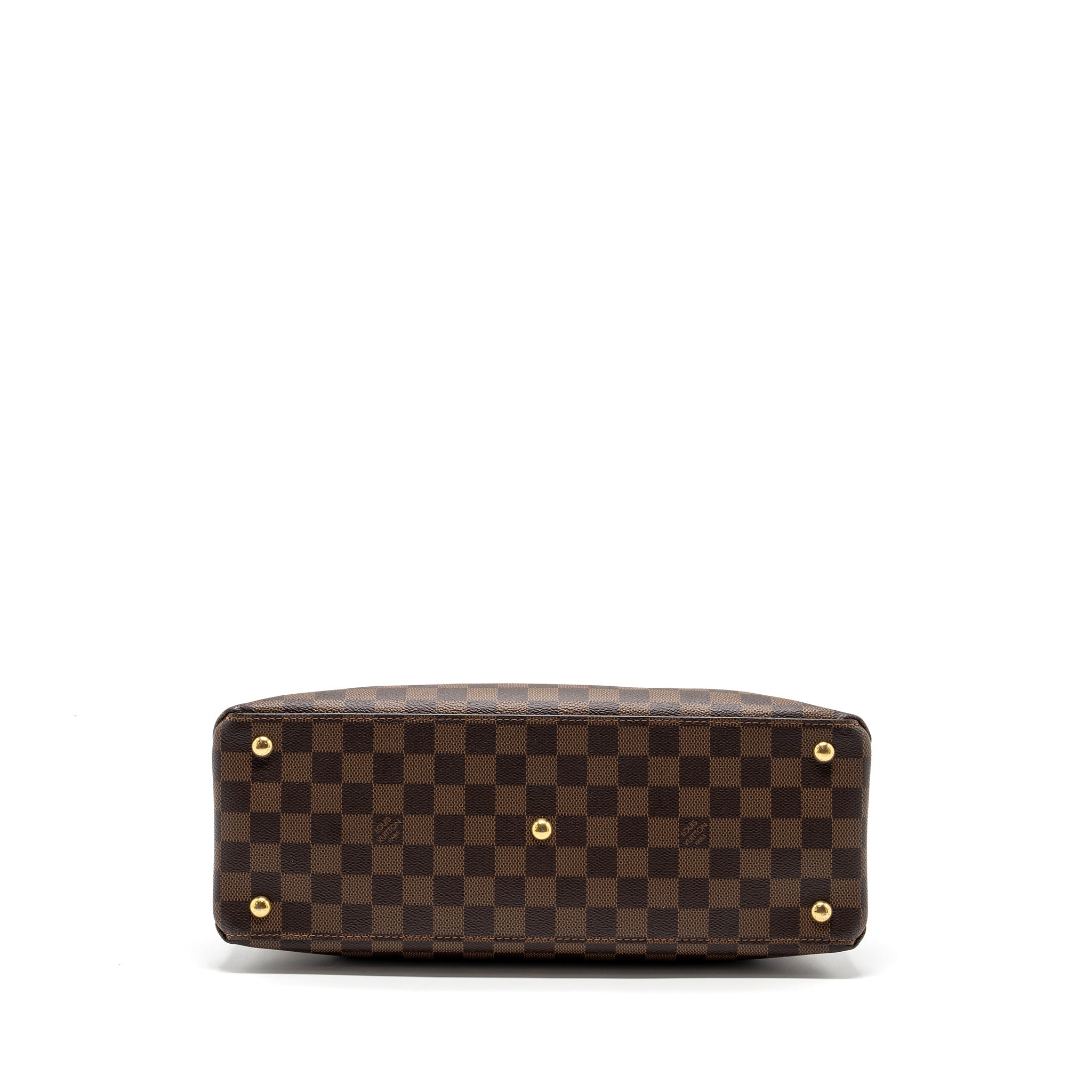 LOUIS VUITTON TOP HANDLE CROSSBODY BAG DAMIER EBENE GHW