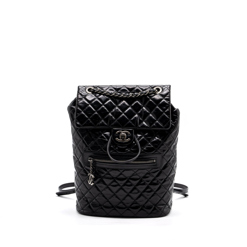 CHANEL LARGE QUILTED MOUNTAIN  BACKPACK CALFSKIN BLACK SHW