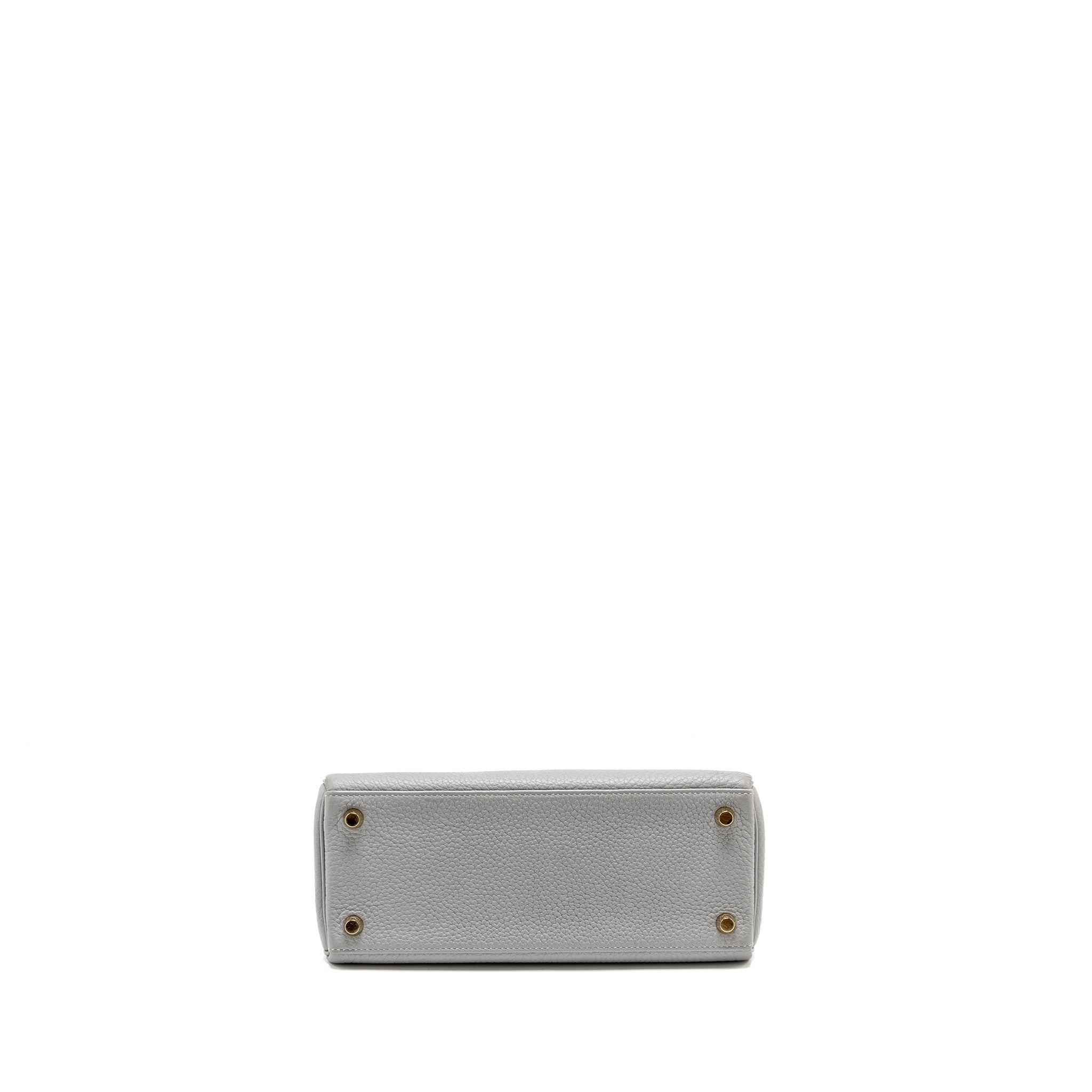 HERMES KELLY 25 TOGO GRIS MOUETTE GHW