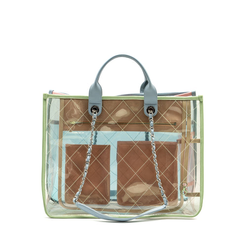 CHANEL COCO SPLASH TOTE BAG PVC/LAMBSKIN MULTICOLOUR SHW