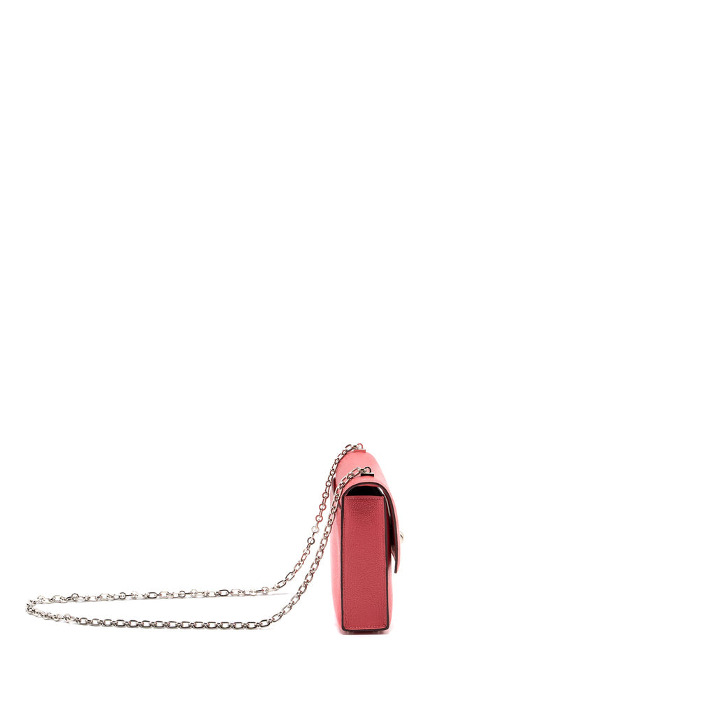 HERMES MINI VERROU CHÈVRE MYSORE ROSE LIPSTICK SHW STMAP C