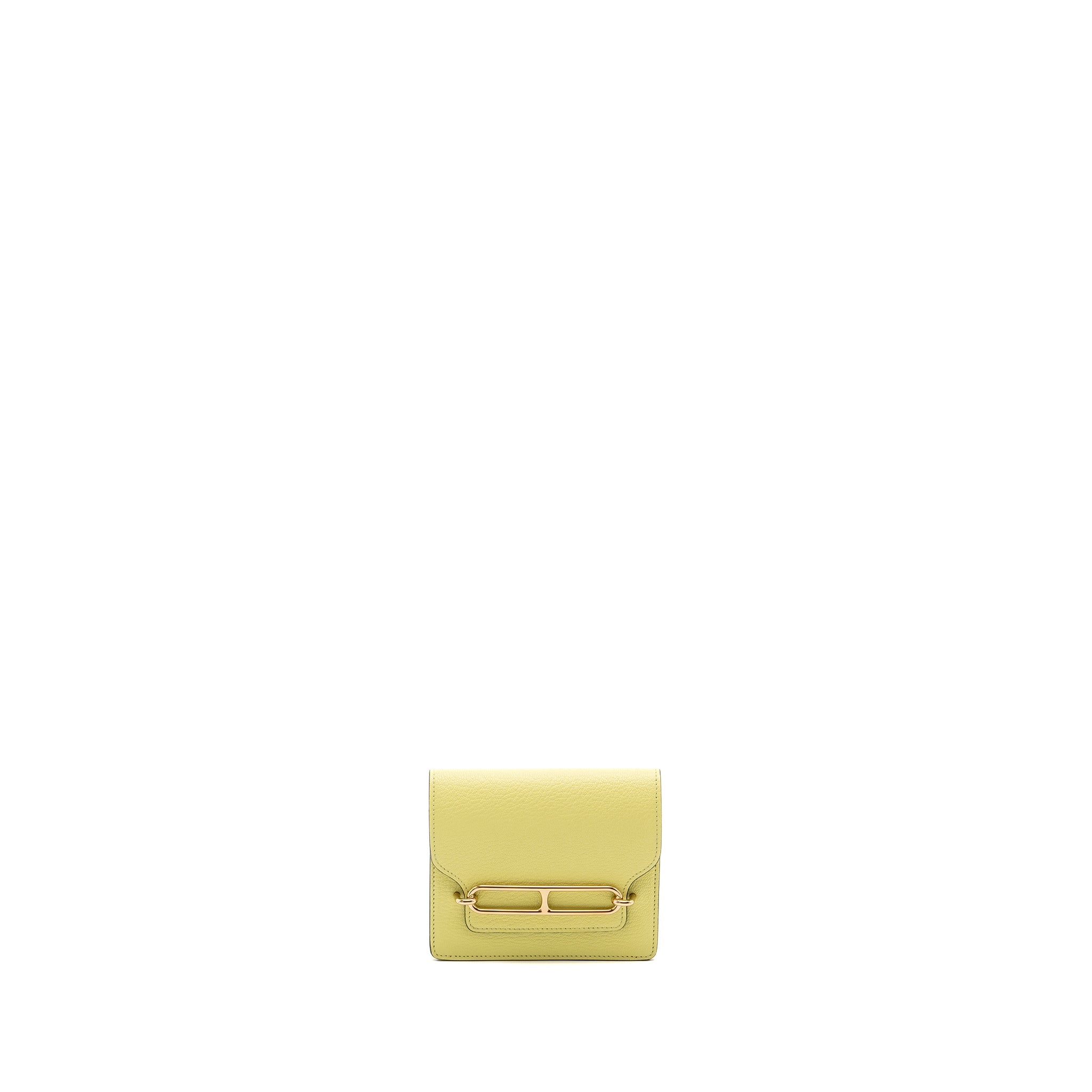 HERMES ROULIS SLIM CHEVRE MYSORE JAUNE BOURGEON LGHW