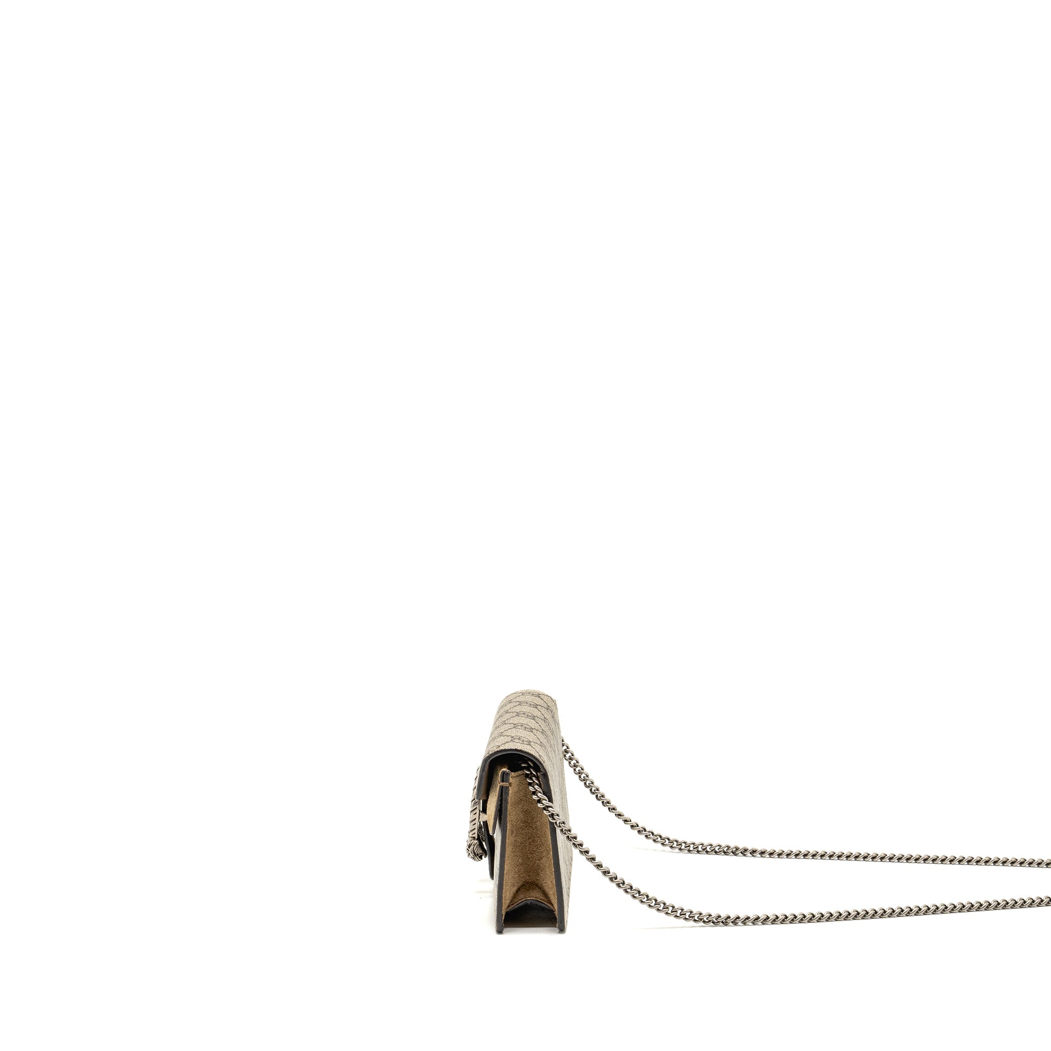 GUCCI SUPER MINI DIONYSUS BAG GG SUPREME BEIGE SHW
