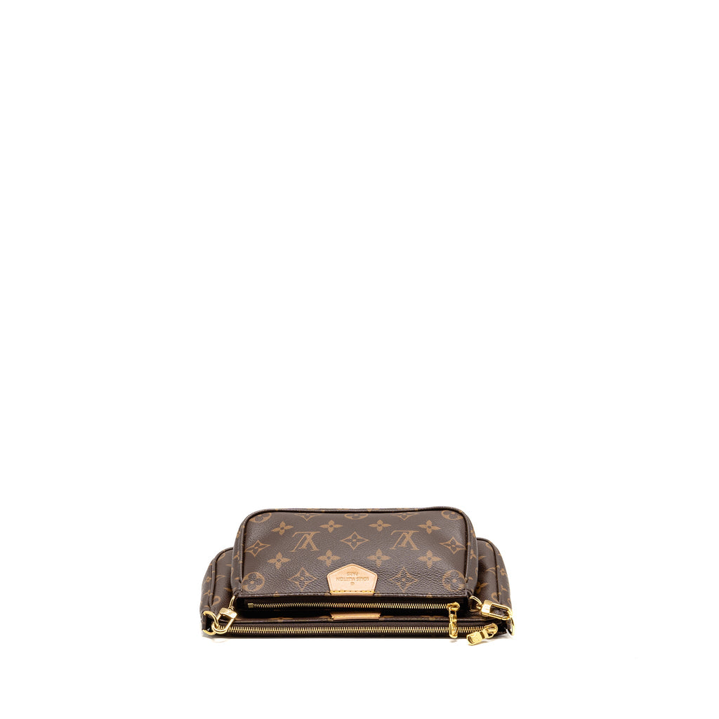 LOUIS VUITTON MULTI POCHETTE ACCESSOIRES MONOGRAM CANVAS KHAKI GHW