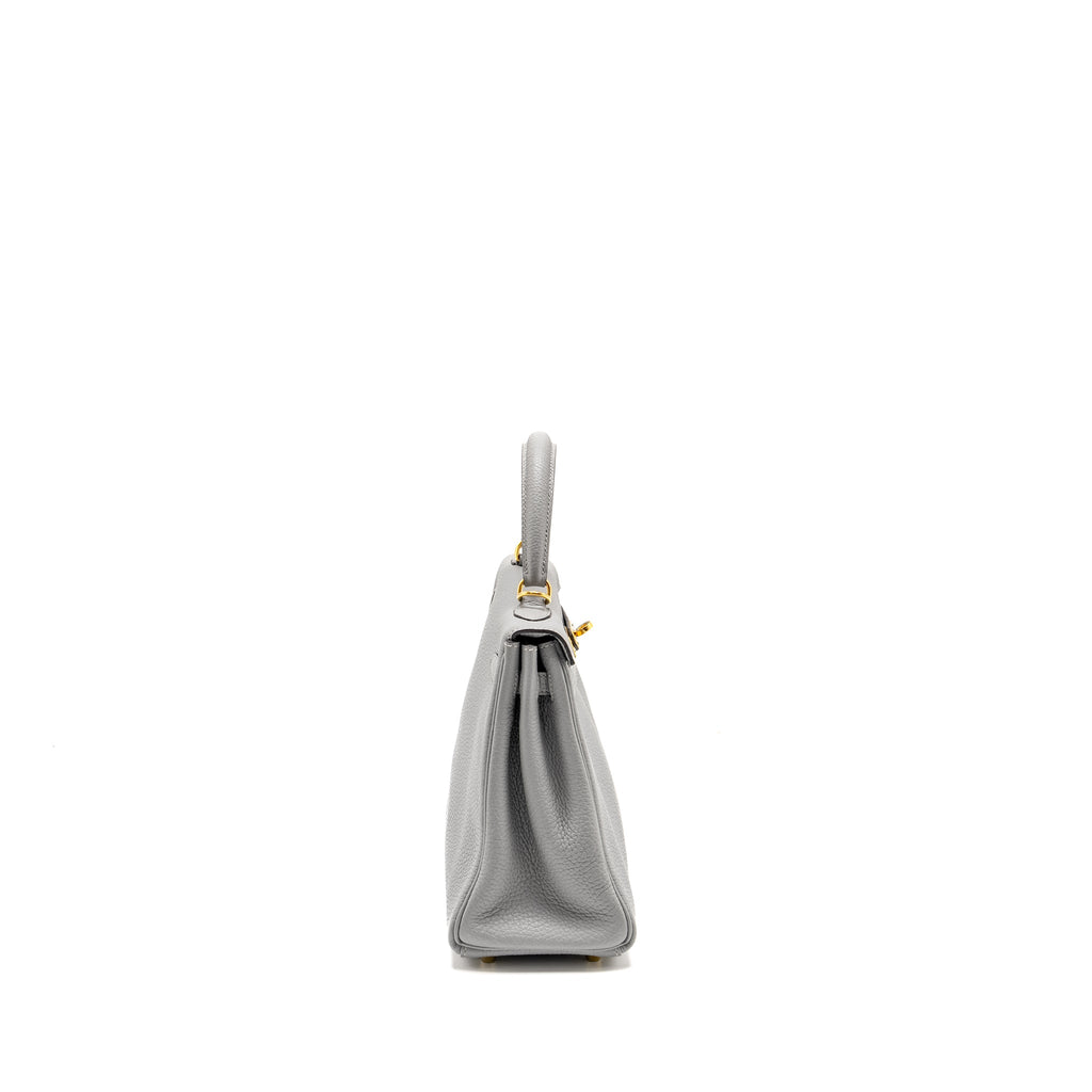 HERMES KELLY 25 TOGO GRIS MOUETTE GHW