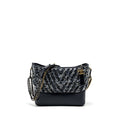 CHANEL GABRIELLE HOBO BAG CHEVRON PVC/TWEED MULTICOLOUR WITH MULTICOLOUR HARDWARE