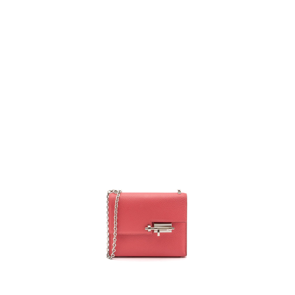 HERMES MINI VERROU CHÈVRE MYSORE ROSE LIPSTICK SHW STMAP C