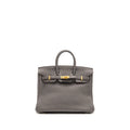 HERMES BIRKIN 25 TOGO GRIS ETAIN GHW