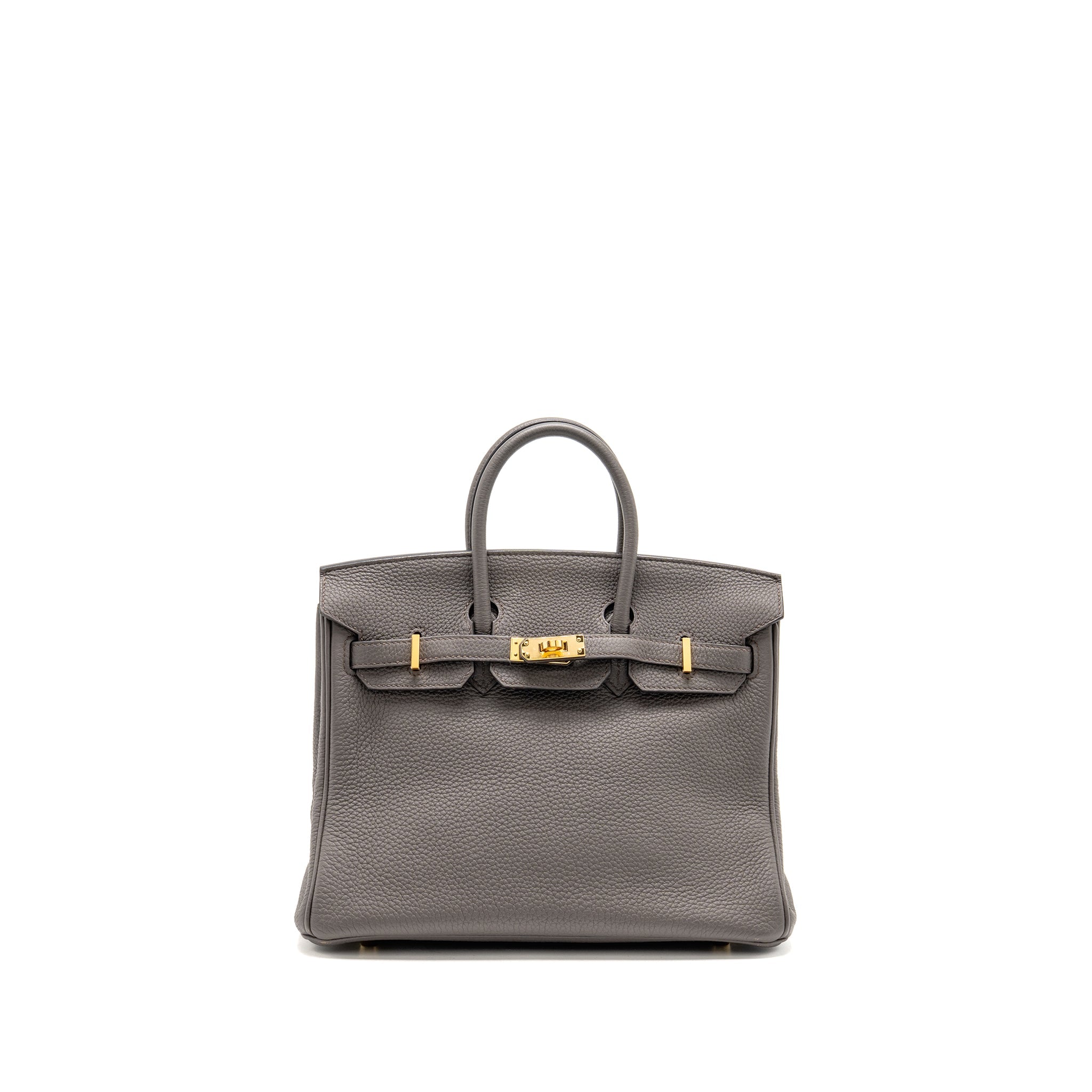 HERMES BIRKIN 25 TOGO GRIS ETAIN GHW