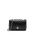 CHANEL CLASSIC JUMBO SINGLE FLAP BAG LAMBSKIN BLACK SHW