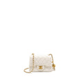 CHANEL PEARL CRUSH MINI SQUARE LAMBSKIN WHITE GHW (MICROCHIP)