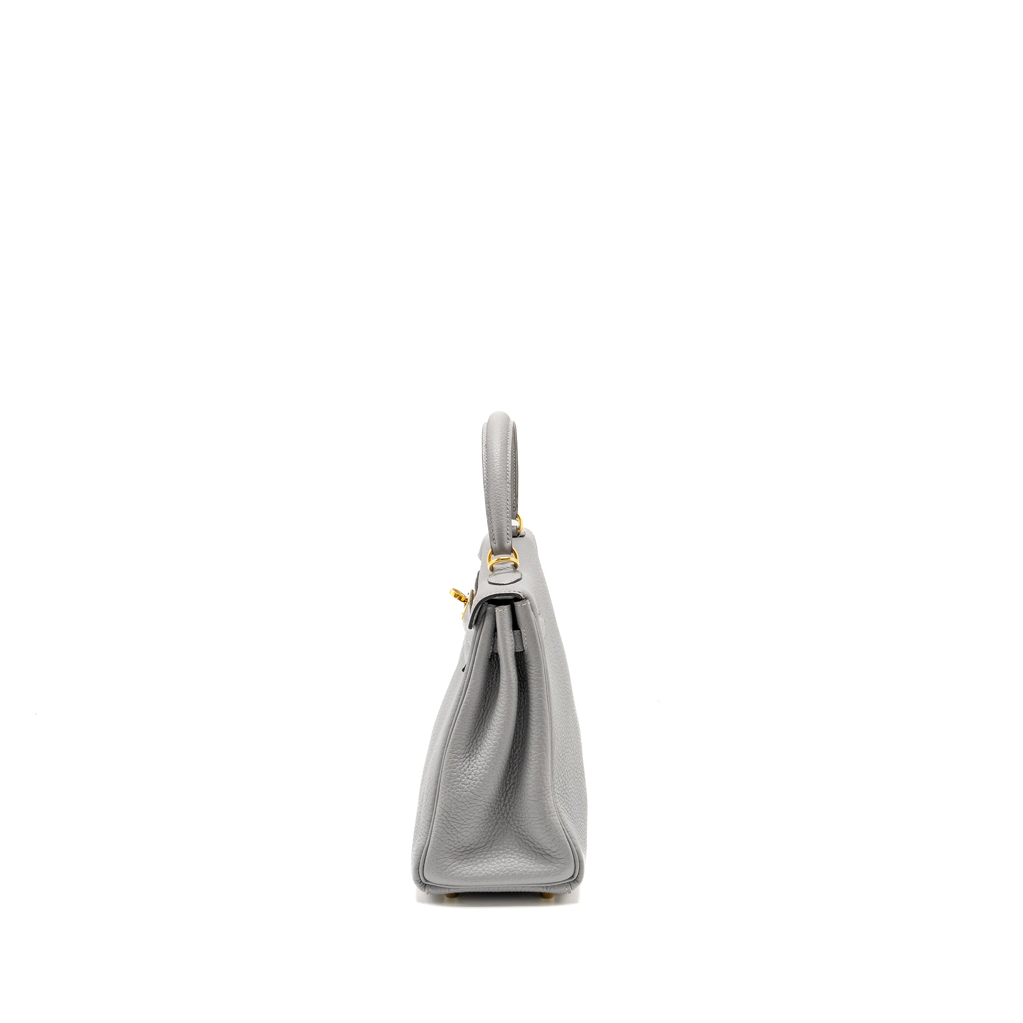 HERMES KELLY 25 TOGO GRIS MOUETTE GHW