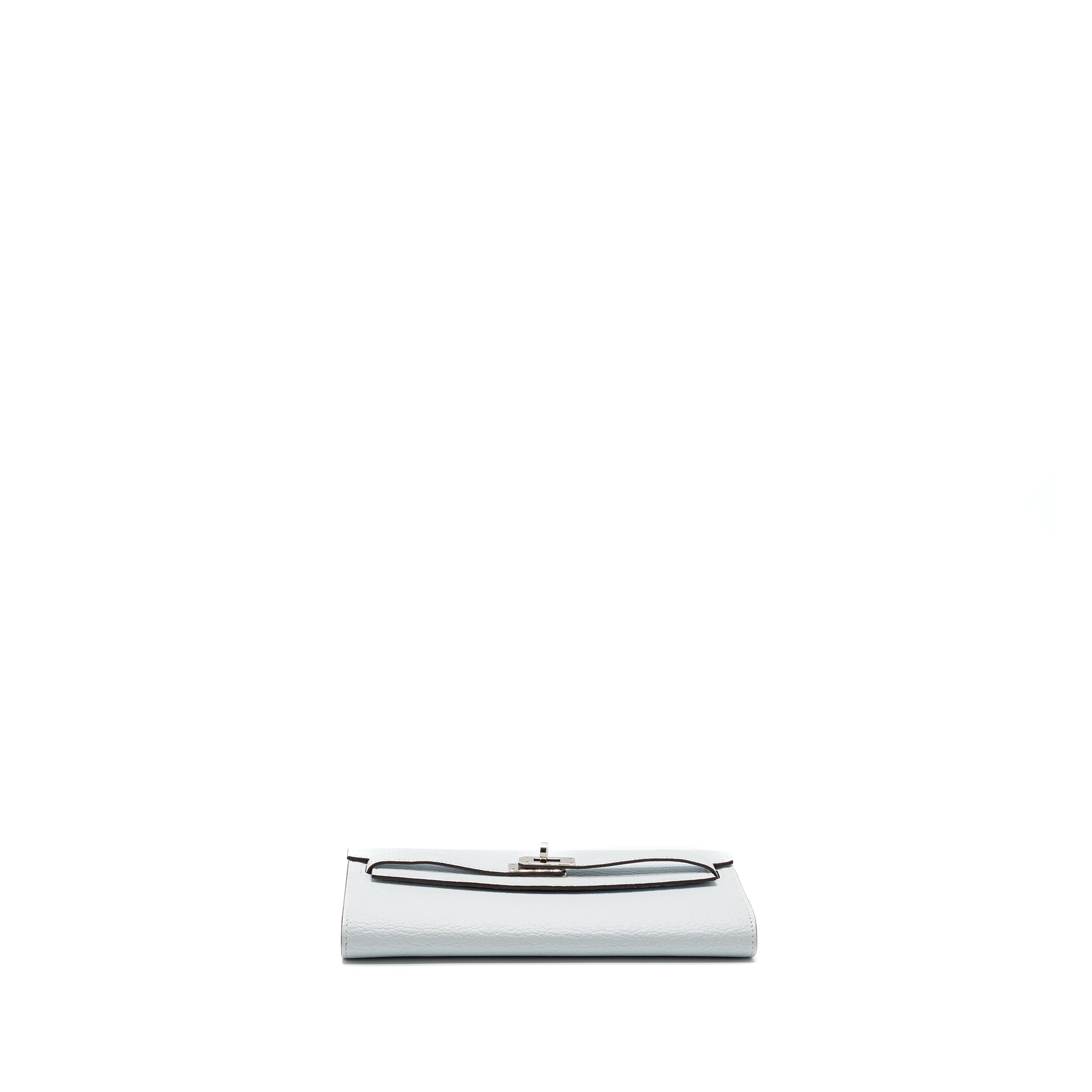 HERMES CLASSIC KELLY TO GO CHÈVRE MYSORE BLUE BRUME SHW
