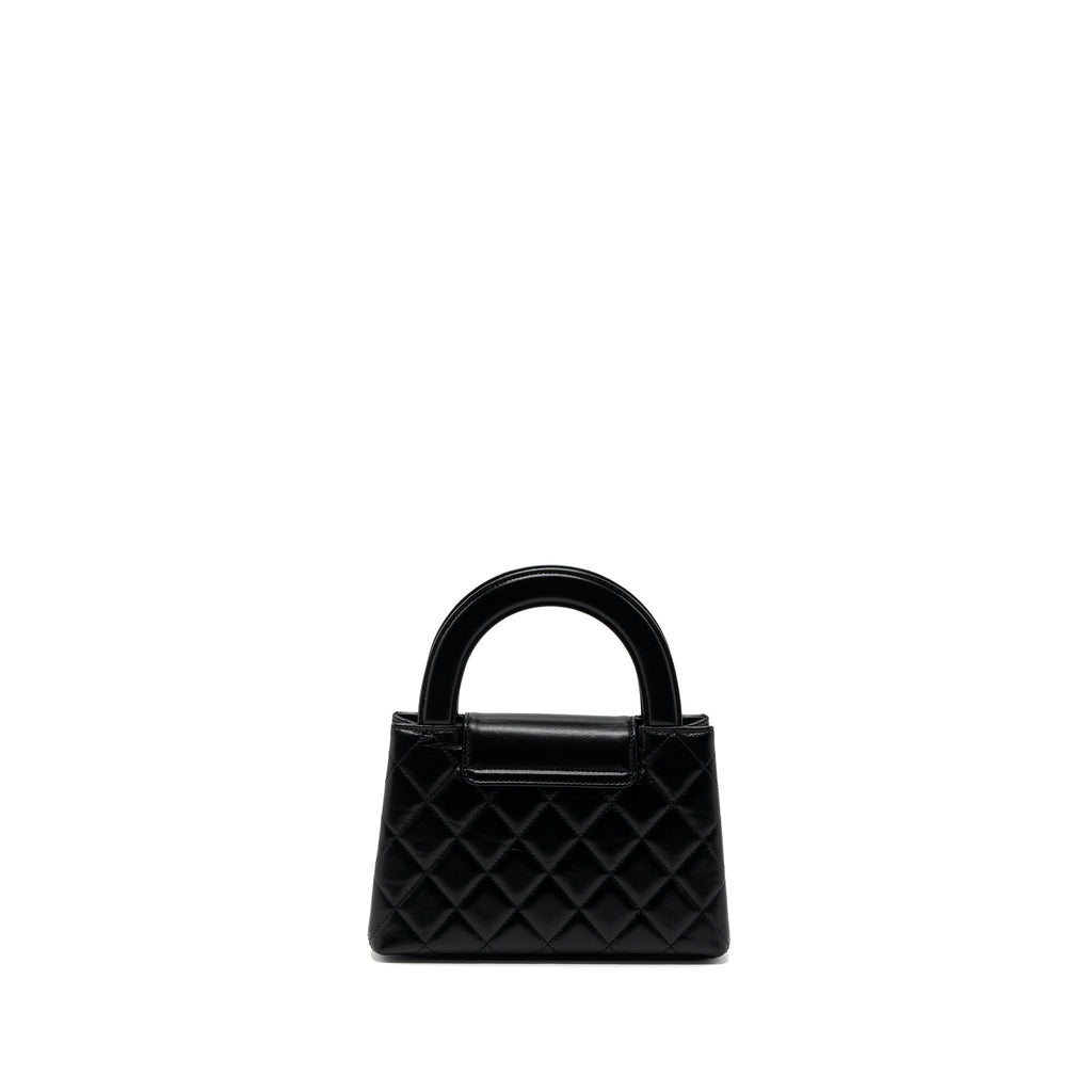 CHANEL 23K KELLY BAG CALFSKIN BLACK GHW (MICROCHIP)