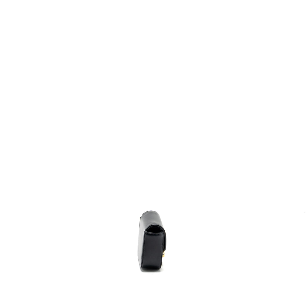 CELINE MINI TRIOMPHE SHINY CALFSKIN BLACK GHW
