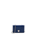 DIOR DIORAMA WALLET ON CHAIN LEATHER BLUE SHW