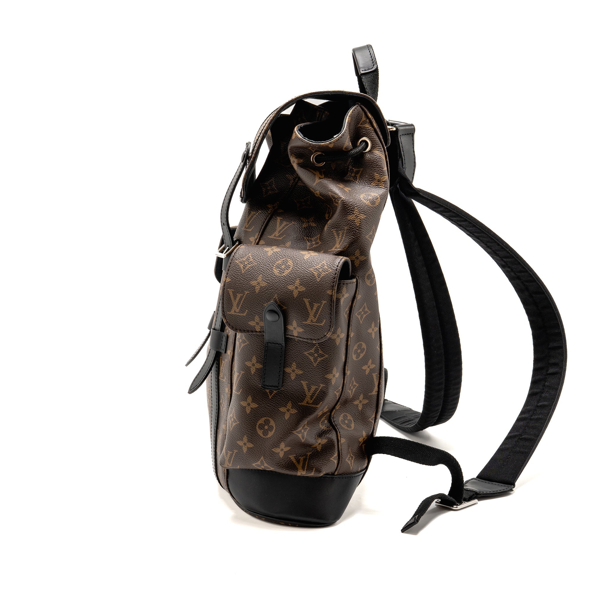 LOUIS VUITTON CHRISTOPHER BACKPACK MONOGRAM MACASSAR CANVAS SHW