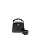 LOUIS VUITTON CAPUCINES MINI TAURILLON BLACK GHW