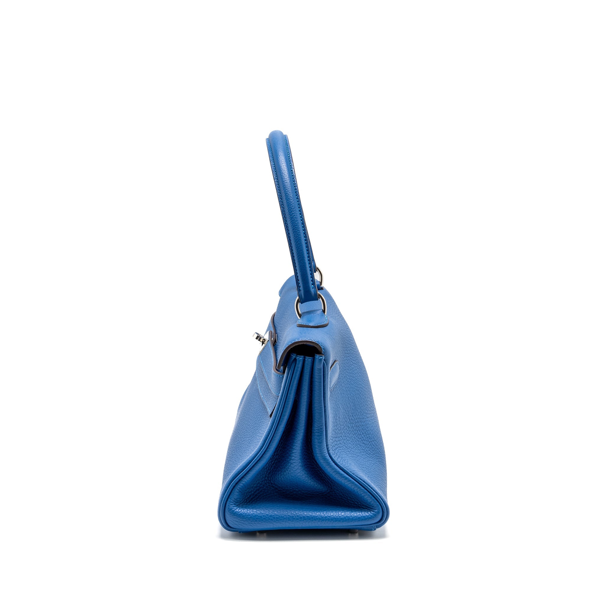 HERMES SHOULDER KELLY CLEMENCE BLUE SHW