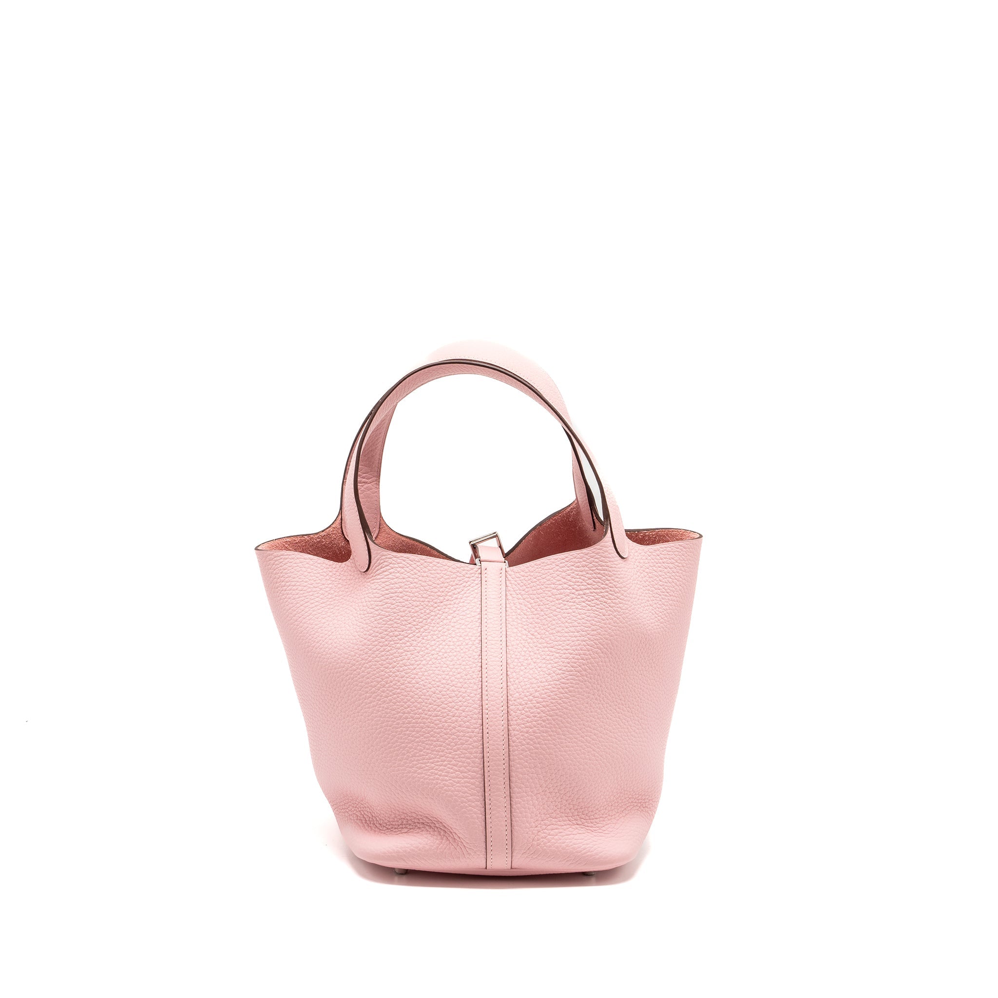 HERMES PICOTIN 22 LOCK BAG CLEMENCE ROSE SAKURA SHW