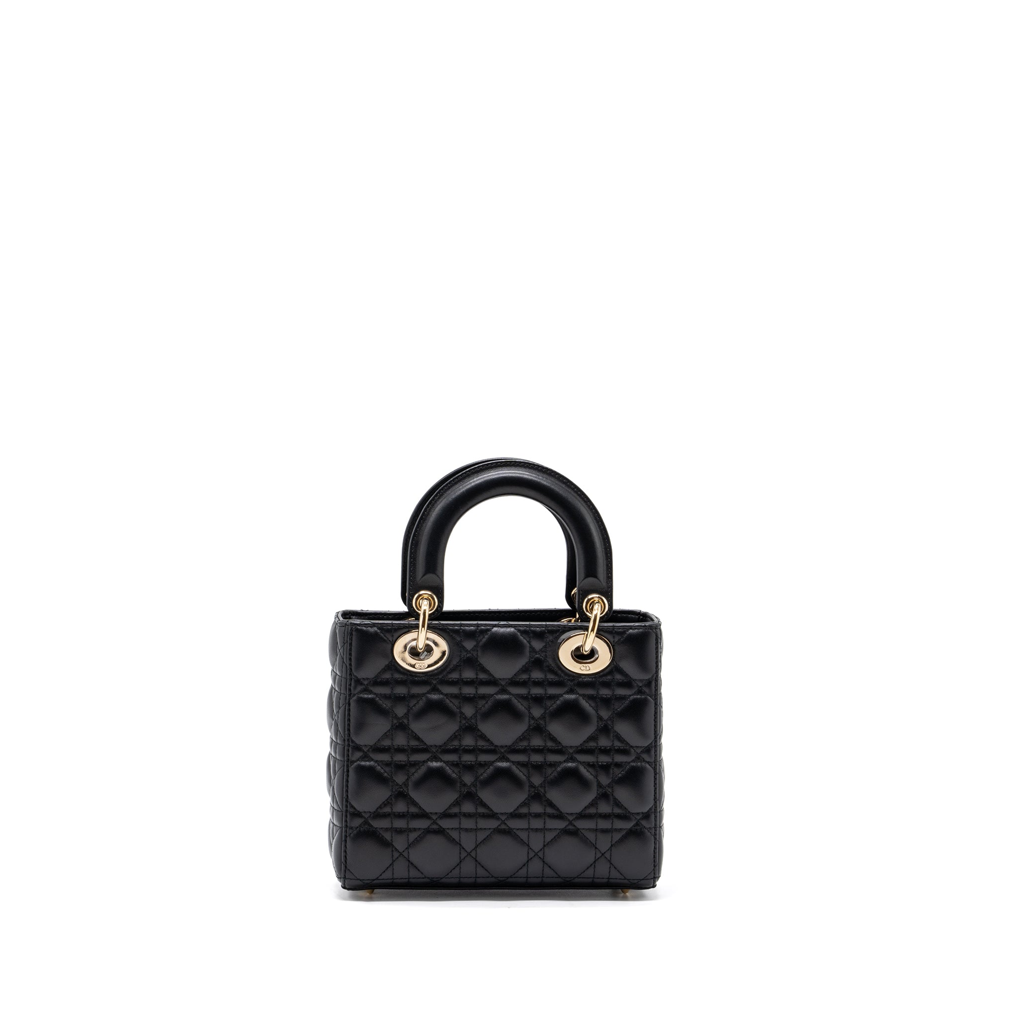 DIOR MY ABC DIOR SMALL LADY DIOR BAG LAMBSKIN BLACK LGHW