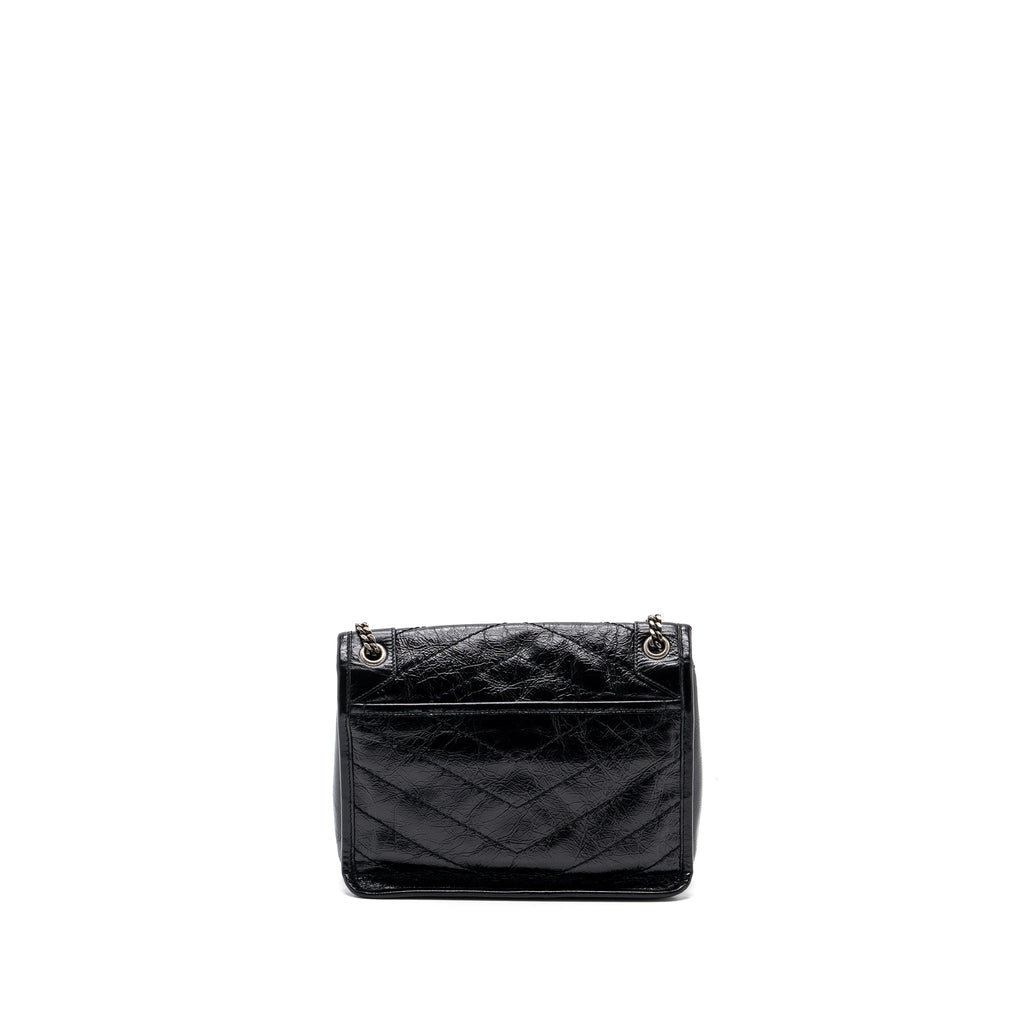 SAINT LAURENT NIKI BABY CALFSKIN BLACK RUTHENIUM HARDWARE